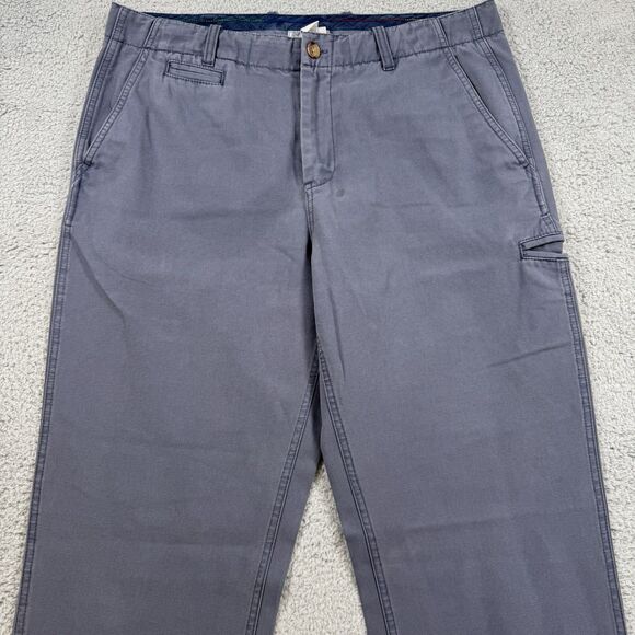 Carbon 2 Cobalt Pants Men's 34x31 Blue Cotton Flat Front Straight Leg - Picture 2 of 11
